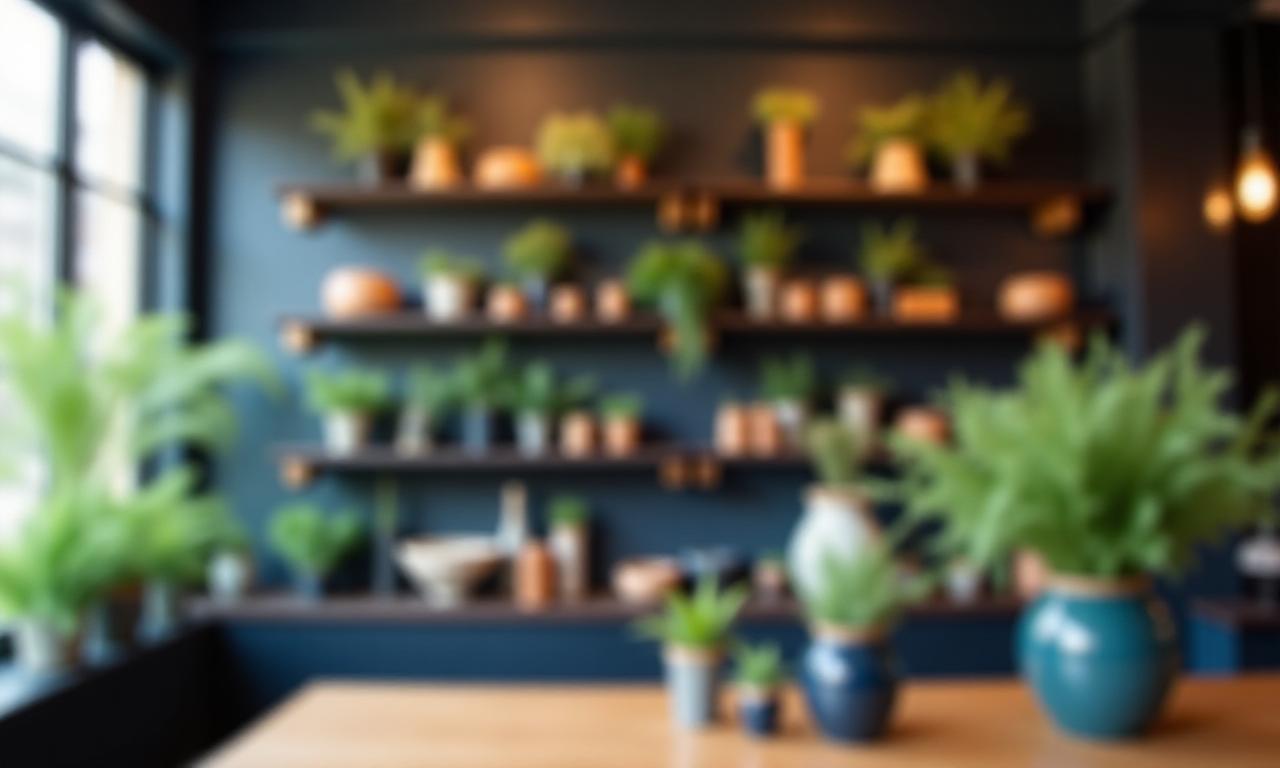 Floral workshop background